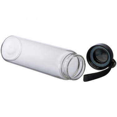 Logo trade promotional gifts picture of: Glass bottle SEVILLA 450 ml