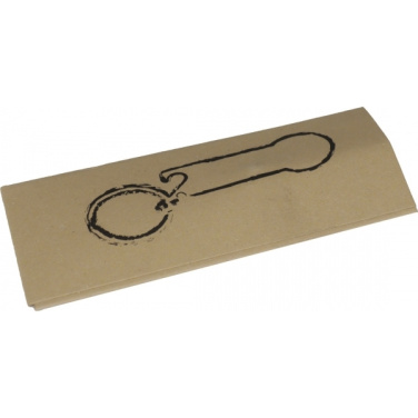 Logo trade promotional merchandise photo of: Keyring with shopping cart chip STICKIT