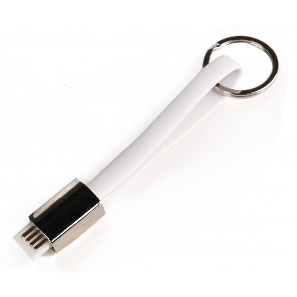 Logotrade business gift image of: Data transfer cable and keyring