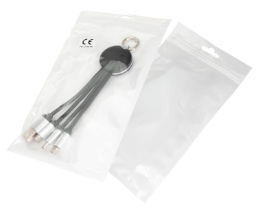 Logo trade promotional giveaways image of: 3in1 cable with enlighted logo for engraving, RXD-368