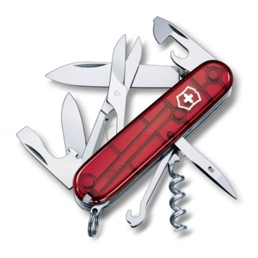 Logotrade promotional item picture of: Pocket knife Climber transparent Victorinox