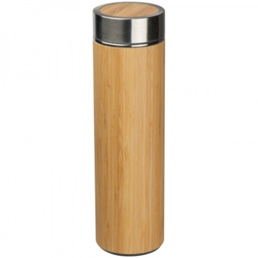Logo trade promotional merchandise image of: Stainless steel bottle VALDEMORO 550 ml