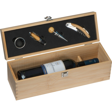 Logotrade promotional product image of: Wooden wine box SAINT-ETIENNE