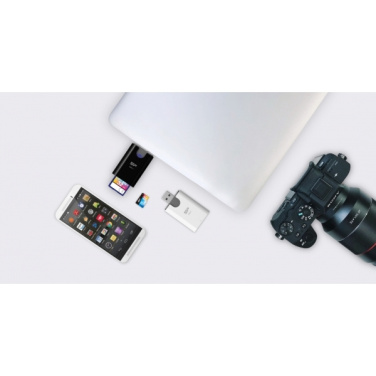 Logotrade promotional merchandise image of: MicroSD and SD card reader Silicon Power Combo 3.1
