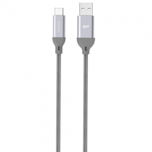 Logo trade promotional products image of: Nylon data transfer cable LK30 Type - C Quick Charge 3.0