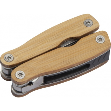 Logo trade advertising products image of: Multifunction tool bamboo LEEDS
