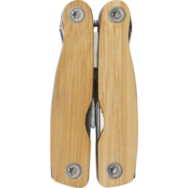 Logo trade promotional gift photo of: Multifunction tool bamboo LEEDS