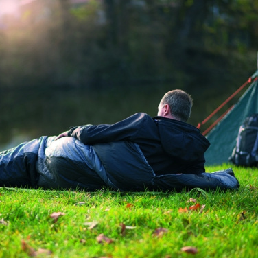 Logo trade promotional products image of: Sleeping bag KINABALU Schwarzwolf