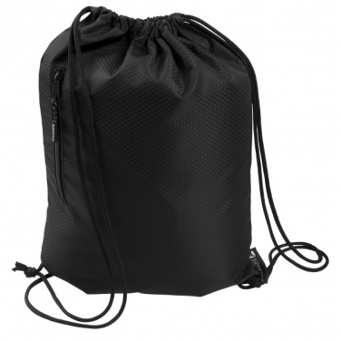 Logo trade promotional product photo of: Drawstring bag NUNAVUT Schwarzwolf