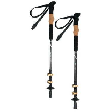 Logo trade promotional products picture of: Trekking poles DENALI Schwarzwolf