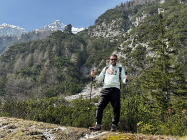 Logotrade promotional products photo of: Trekking poles DENALI Schwarzwolf