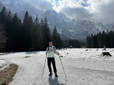 Logotrade promotional merchandise picture of: Trekking poles DENALI Schwarzwolf