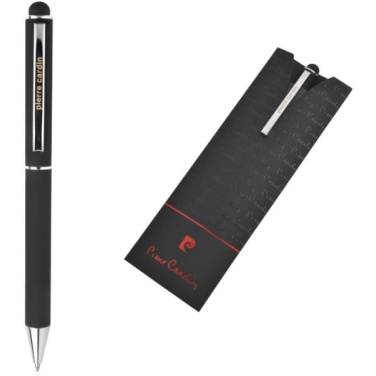 Logo trade corporate gifts image of: Metal ballpoint pen, touch pen, soft touch CLAUDIE Pierre Cardin