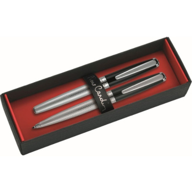 Logo trade corporate gift photo of: Writing set ballpoint pen & fountain pen CHRISTOPHE Pierre Cardin