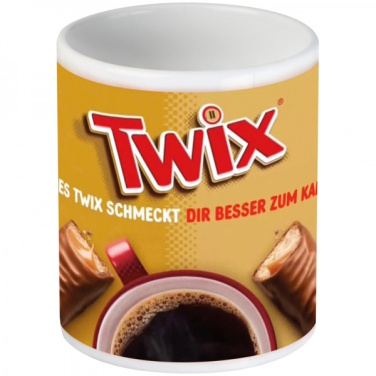 Logo trade corporate gift photo of: Classic coffee mug for allover print VIESTE 300 ml