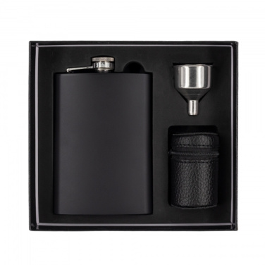Logotrade advertising product picture of: Hip flask MADONIE Schwarzwolf