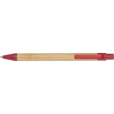 Logo trade business gifts image of: Wheatstraw and bamboo ballpen HALLE