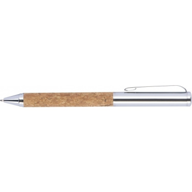 Logo trade promotional products picture of: Twist-ballpen metal and cork LILLEHAMMER