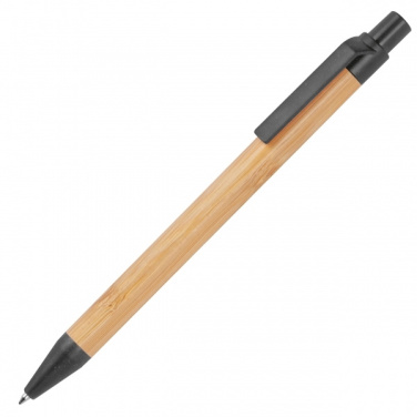 Logo trade promotional products image of: Wheatstraw and bamboo ballpen HALLE