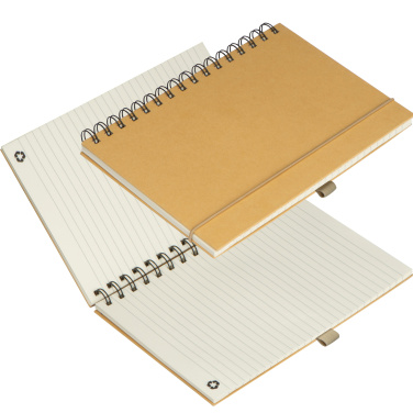 Logo trade promotional giveaways image of: Cardboard notebook SILKEBORG