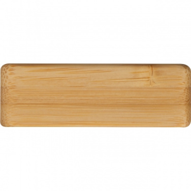 Logo trade promotional items image of: Bamboo smartphone holder SAN SEBASTIAN