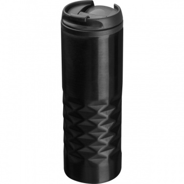 Logo trade corporate gifts picture of: Thermal stainless steel mug SANTANDER 500 ml