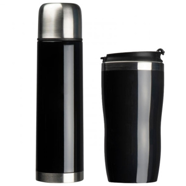 Logo trade business gift photo of: Set of vacuum flask and drinking cup SPLIT 450 ml