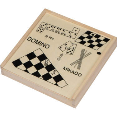 Logo trade promotional items image of: Wooden game collection RIGA