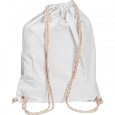 Logotrade promotional gift image of: Cotton gym bag CARLSBAD