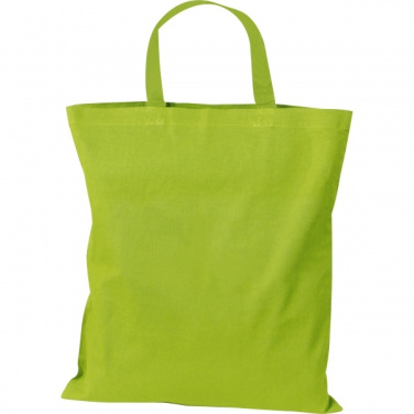 Logo trade promotional gift photo of: Cotton bag with short handles BREGENZ