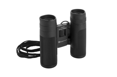 Logo trade promotional merchandise image of: Binoculars TRIVOR Schwarzwolf