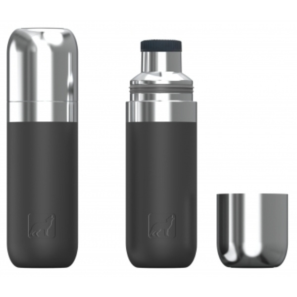 Logo trade promotional item photo of: Vacuum bottle DINARA Schwarzwolf