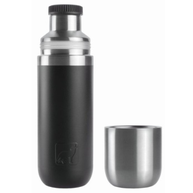 Logotrade promotional merchandise picture of: Vacuum bottle DINARA Schwarzwolf