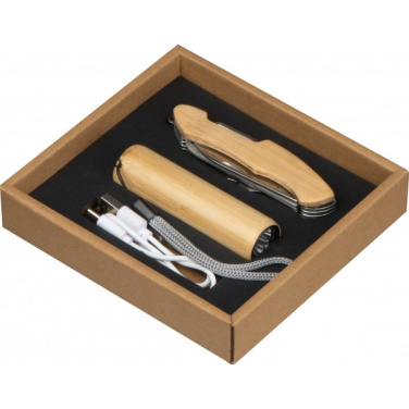 Logo trade advertising product photo of: Set Torch and pocket knife OLDHAM