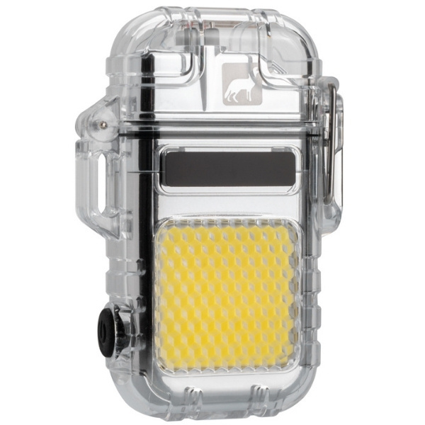 Logotrade promotional giveaways photo of: Electrical lighter CALBUCO Schwarzwolf