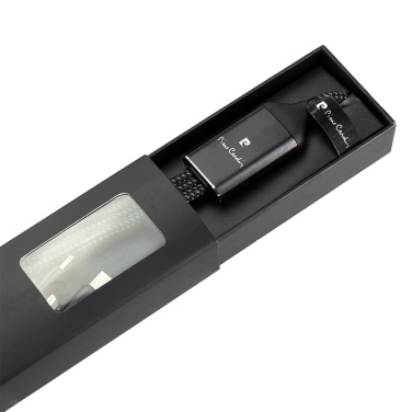 Logo trade promotional giveaways image of: 3 in 1 cable with elighted logo Pierre Cardin