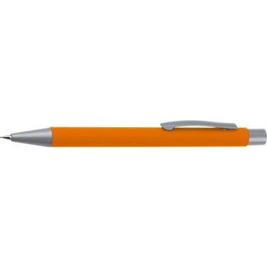 Logotrade promotional gift image of: Mechanical pencil soft touch ANCONA