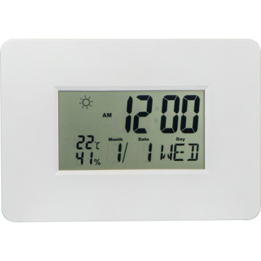 Logo trade promotional giveaways image of: Wall clock BELGRADE