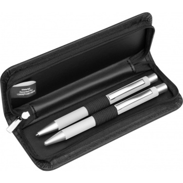 Logo trade promotional merchandise image of: Writing set soft touch Uppsala
