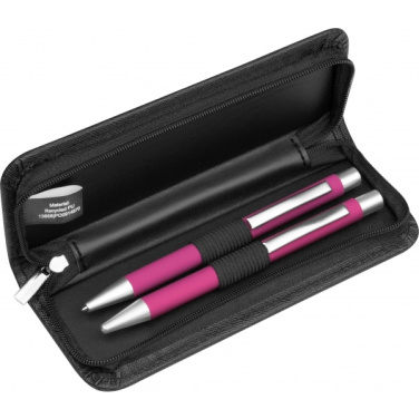Logo trade promotional item photo of: Writing set soft touch Uppsala