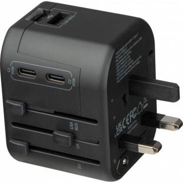 Logo trade promotional gifts image of: Travel Adapter Maracena