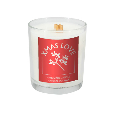 Logotrade promotional product picture of: Soy candle 190g Christmas love