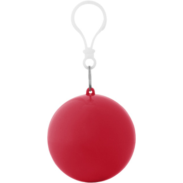 Logotrade promotional gift image of: Xina rain poncho in storage ball with keychain