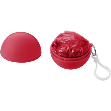 Logo trade promotional merchandise image of: Xina rain poncho in storage ball with keychain