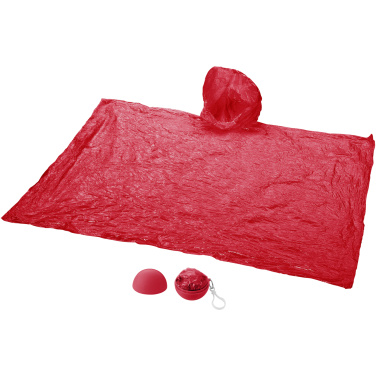 Logotrade promotional merchandise image of: Xina rain poncho in storage ball with keychain