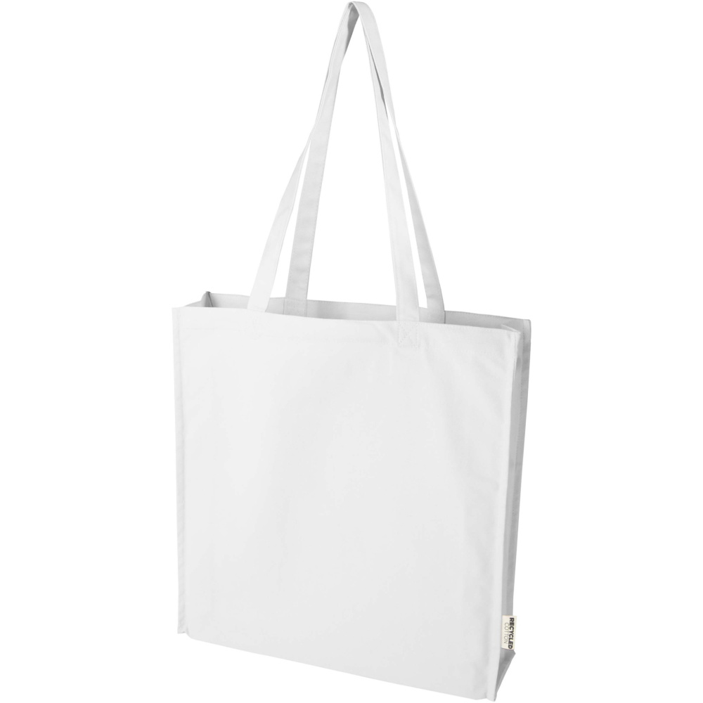 Logo trade promotional product photo of: Florida 270 g/m² GRS recycled gusset tote bag 14L