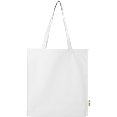 Logo trade promotional gift photo of: Florida 270 g/m² GRS recycled gusset tote bag 14L