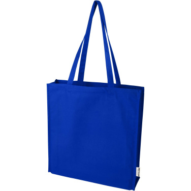 Logo trade corporate gift photo of: Florida 270 g/m² GRS recycled gusset tote bag 14L