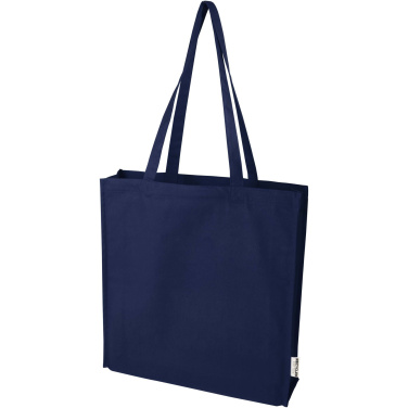 Logo trade promotional giveaways image of: Florida 270 g/m² GRS recycled gusset tote bag 14L