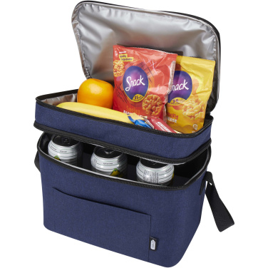 Logo trade promotional merchandise photo of: Tundra GRS RPET double compartments cooler bag 13L